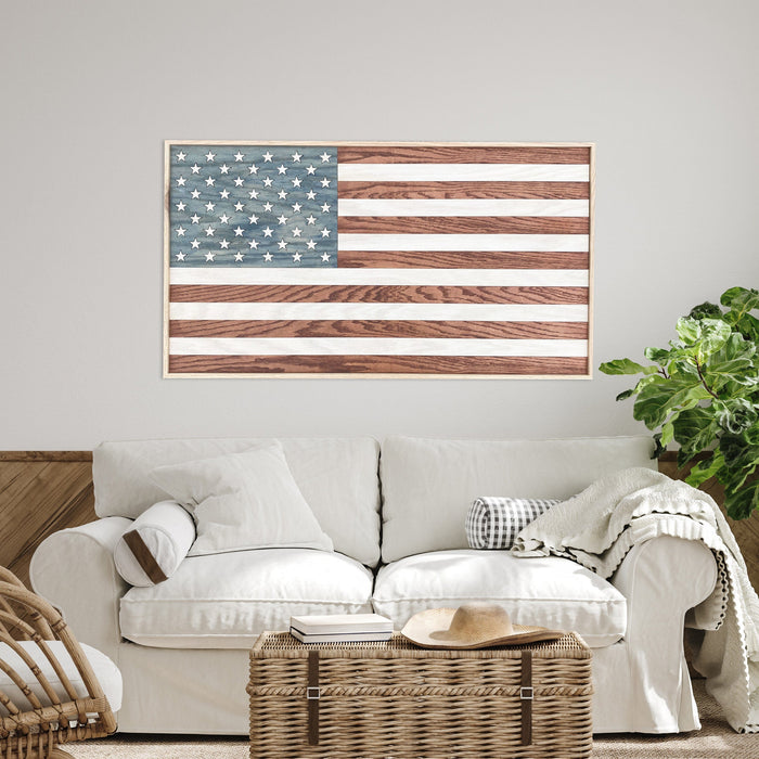American Flag Wood Wall Art