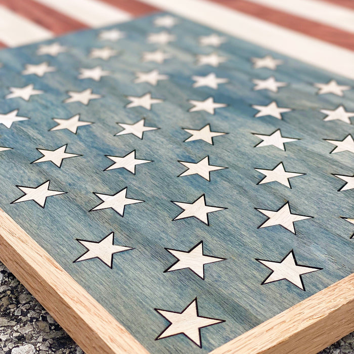 American Flag Wood Wall Art