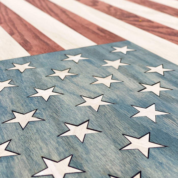 American Flag Wood Wall Art