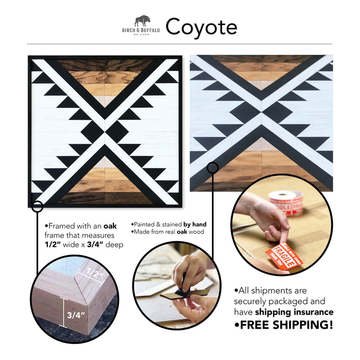 Coyote Wood Wall Art