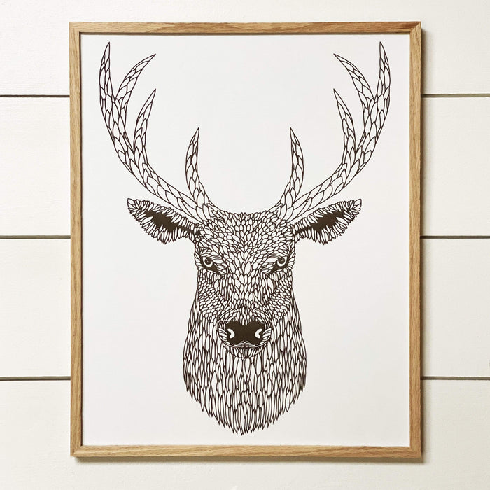 Daire Engraved Wood Wall Art
