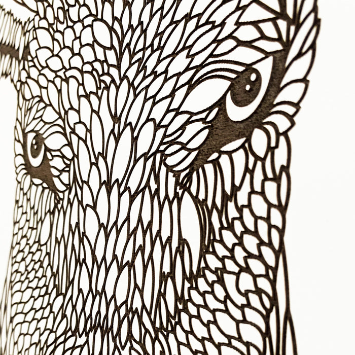 Daire Engraved Wood Wall Art