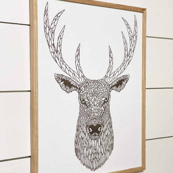 Daire Engraved Wood Wall Art