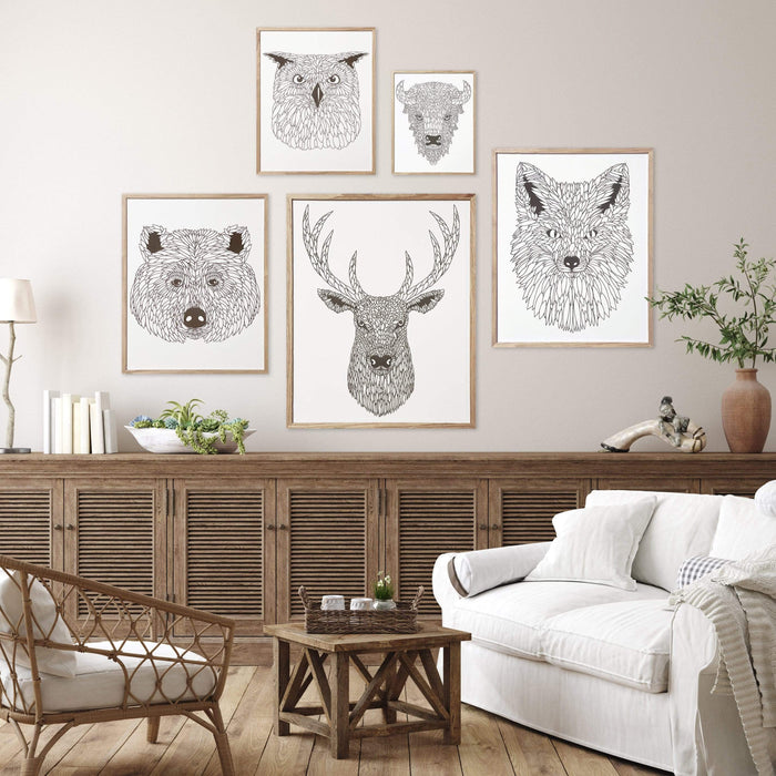 Daire Engraved Wood Wall Art