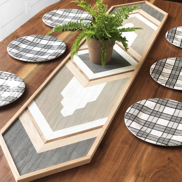 Denali Table Centerpiece & Wood Wall Hanging - Birch & Buffalo