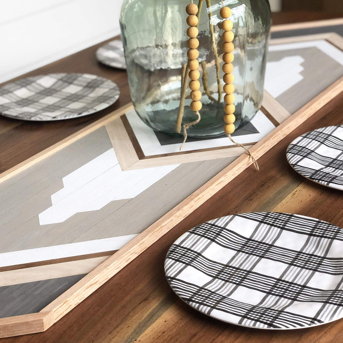 Denali Table Centerpiece & Wood Wall Hanging - Birch & Buffalo